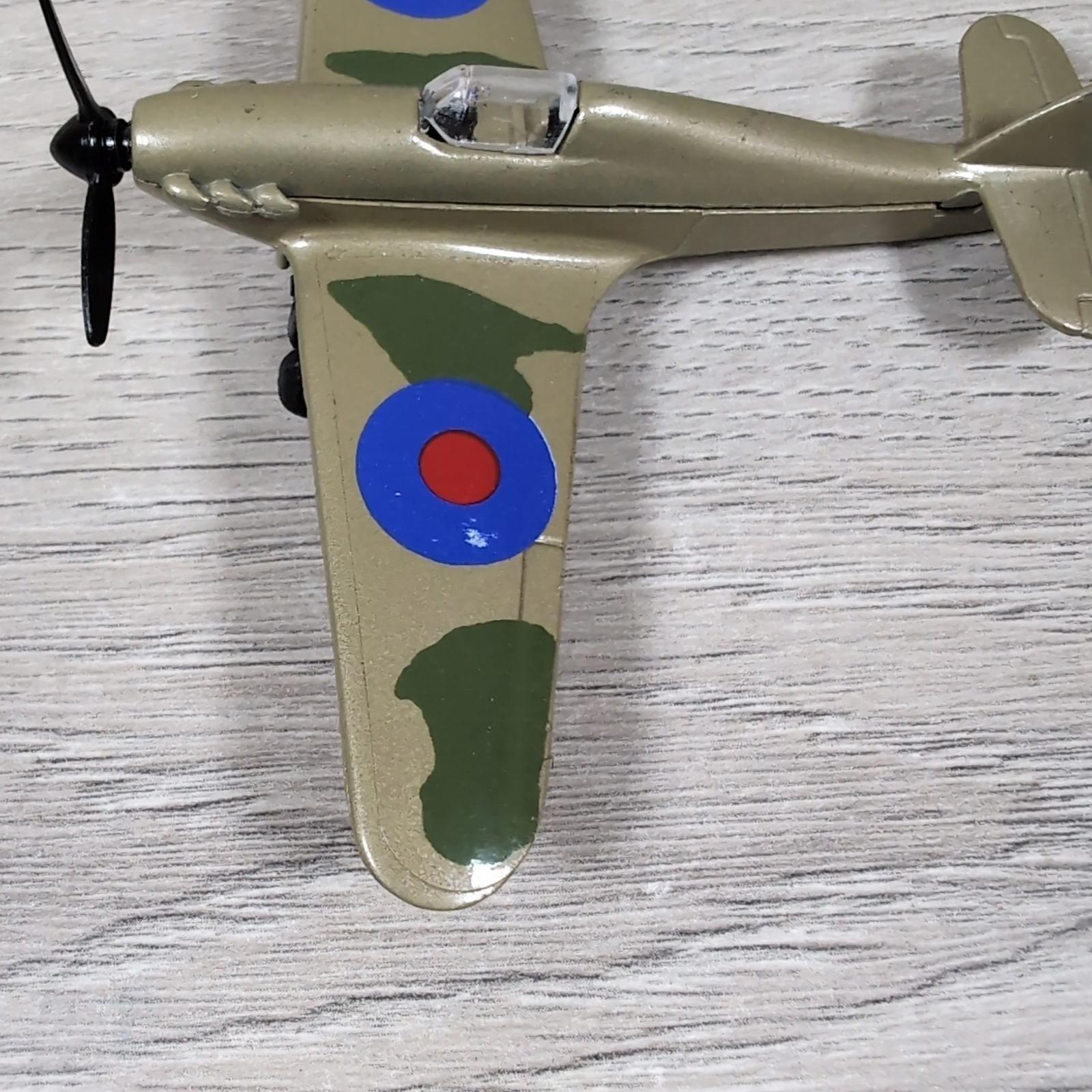 Tonka Polistil Spitfire and 2 x Hurricane Die-Cast Model Military Aircraft