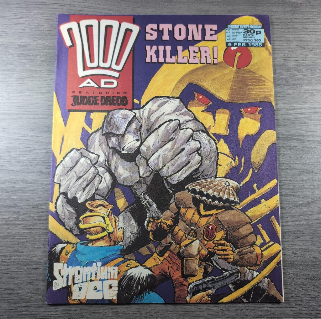2000AD Prog 560 Featuring Judge Dredd 6th February 1988 Vintage Comic