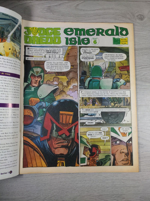 2000AD Featuring Judge Dredd Prog 732 May 1991 Vintage Comic - Retrorama UK