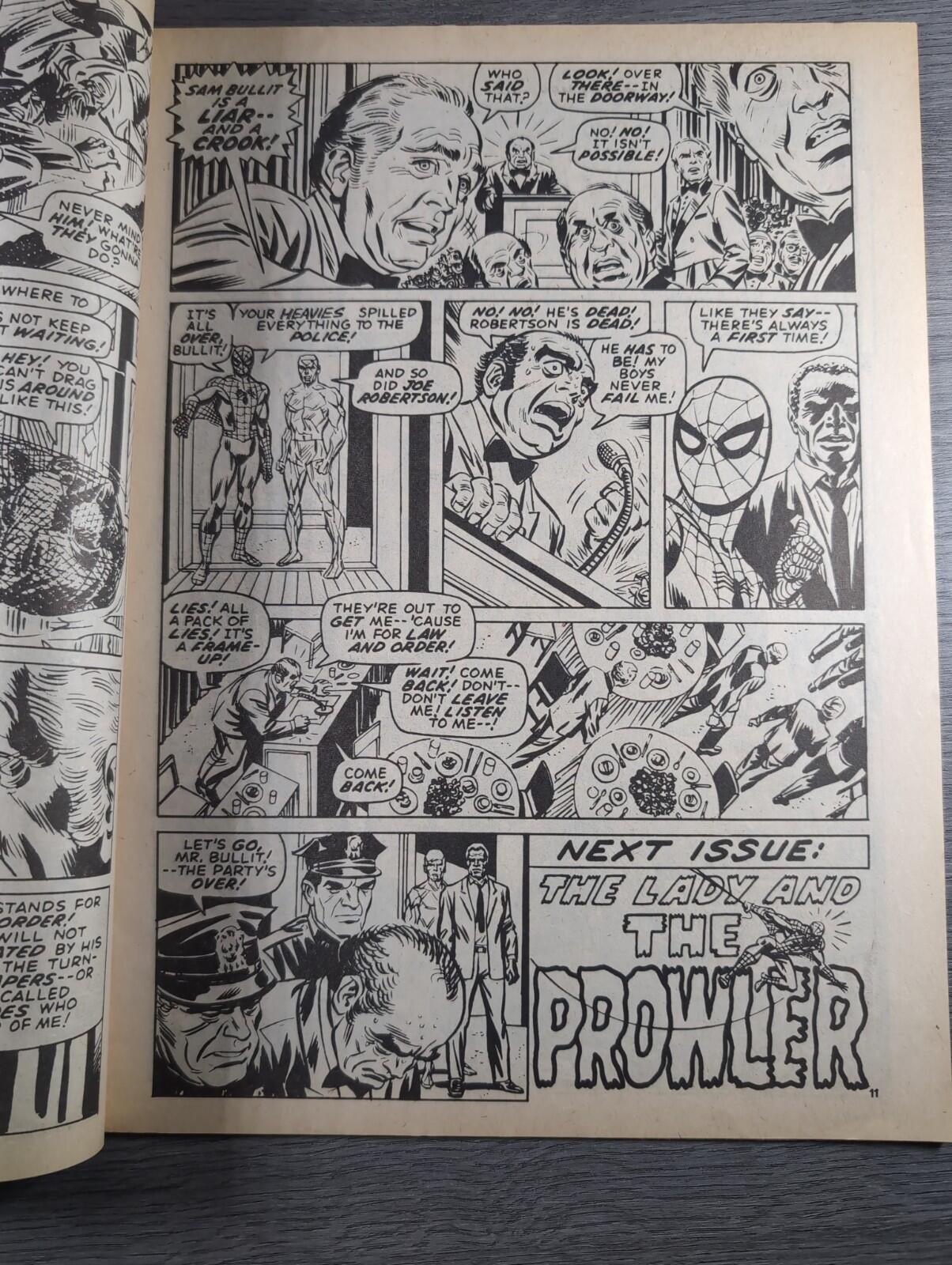 Spider-Man Comics Weekly No 122 Marvel Comics UK 14th June 1975 Vintage Comic