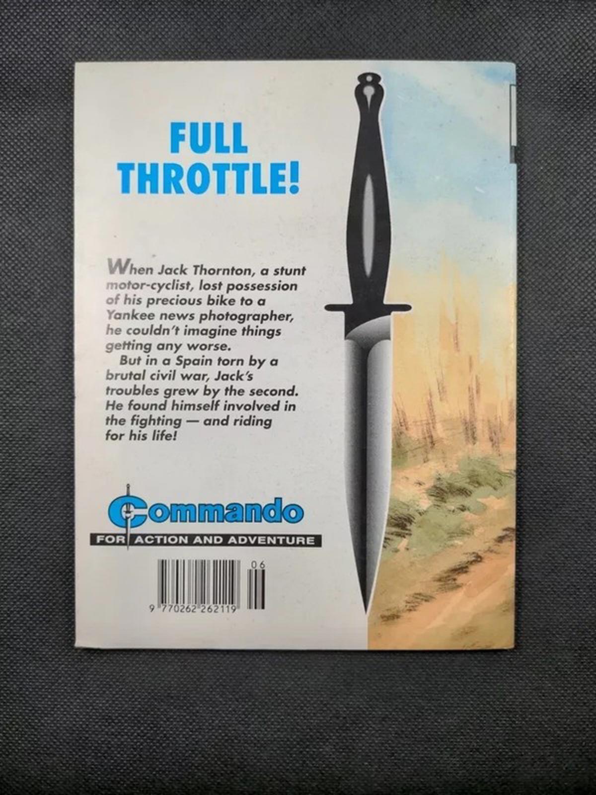 Commando Comic Issue Number 3609 Full Throttle!