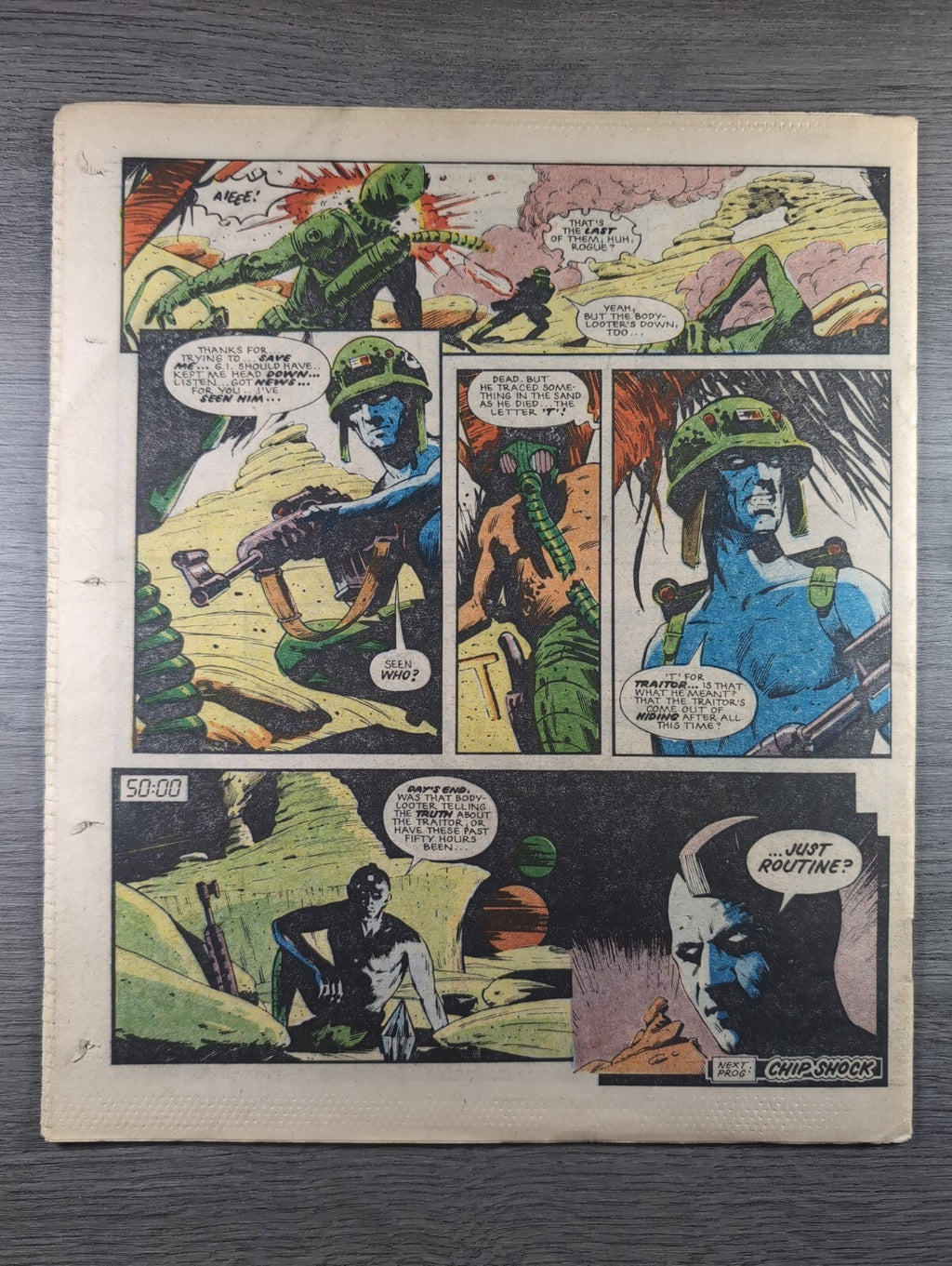 2000AD Prog 378 Featuring Judge Dredd Comic 11th August 1984 Vintage Retro Comic