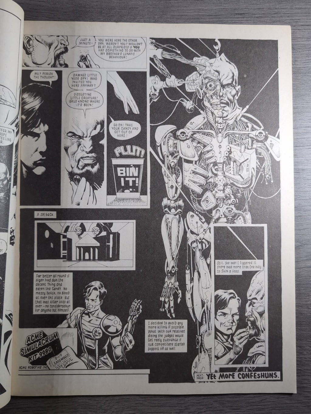 2000AD Prog 633 Featuring Judge Dread Comic 30th June 1989 Vintage Retro Comic - Retrorama UK