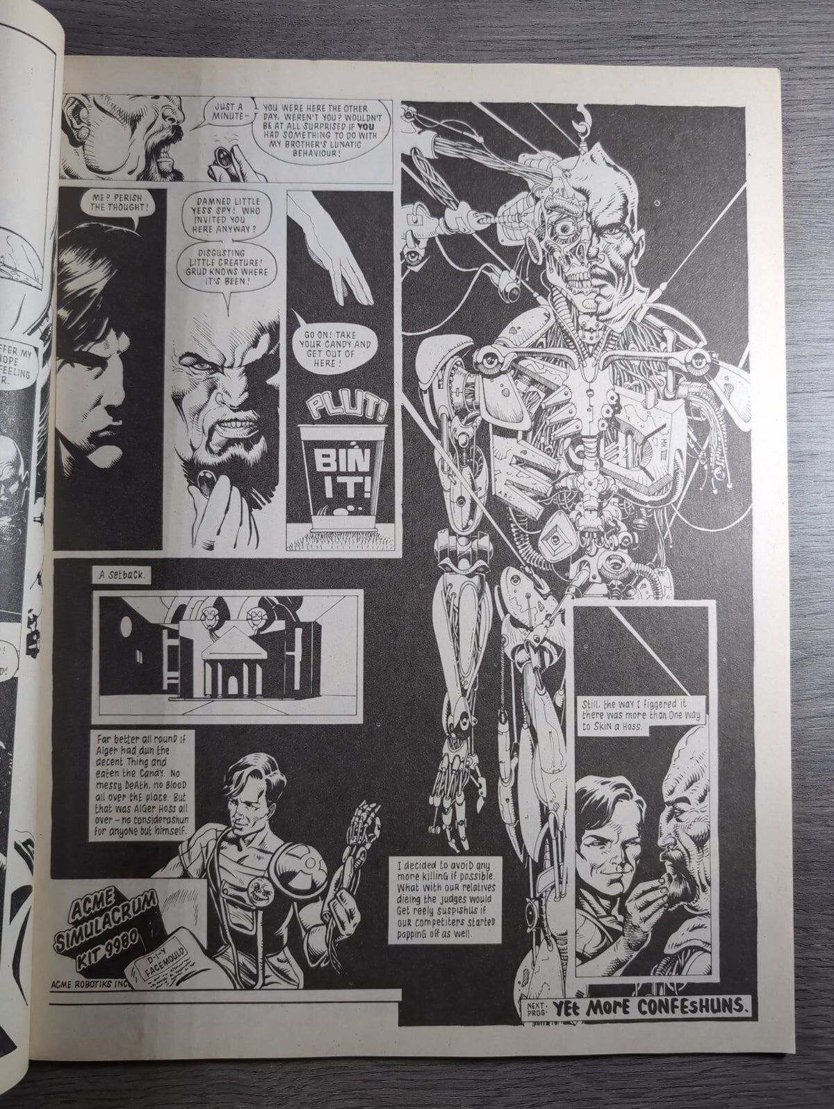 2000AD Prog 633 Featuring Judge Dread Comic 30th June 1989 Vintage Retro Comic - Retrorama UK