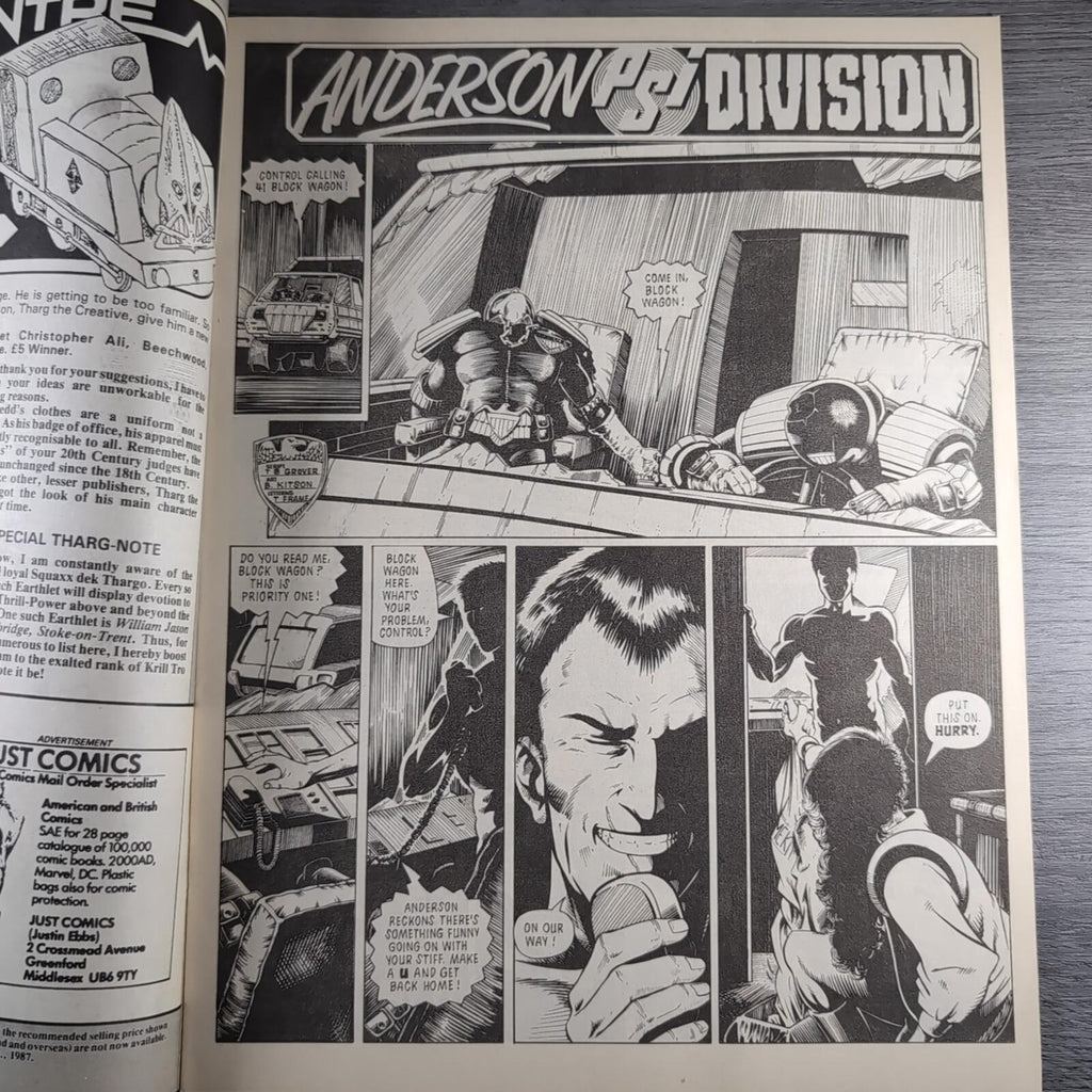 2000AD Prog 529 Featuring Judge Dredd 4th July 1987 Vintage Comic