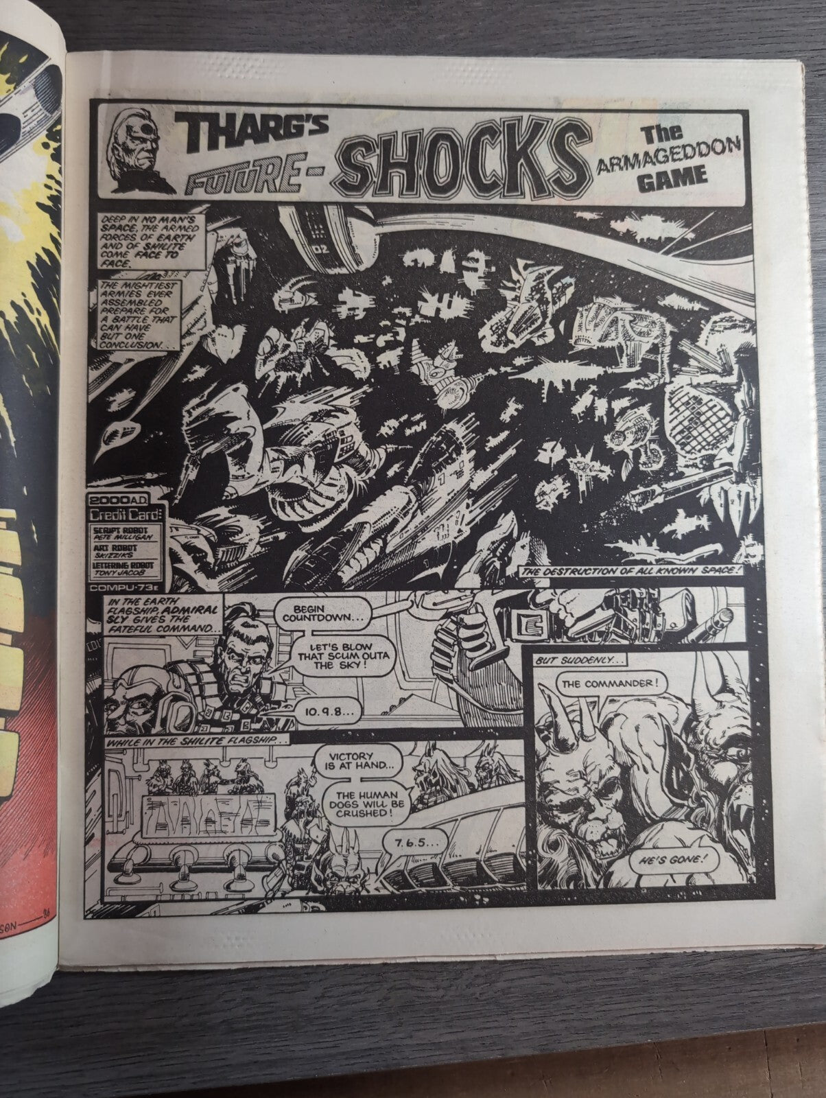 2000AD Prog 462 Featuring Judge Dread Comic 22 March 1986 Vintage Retro Comic