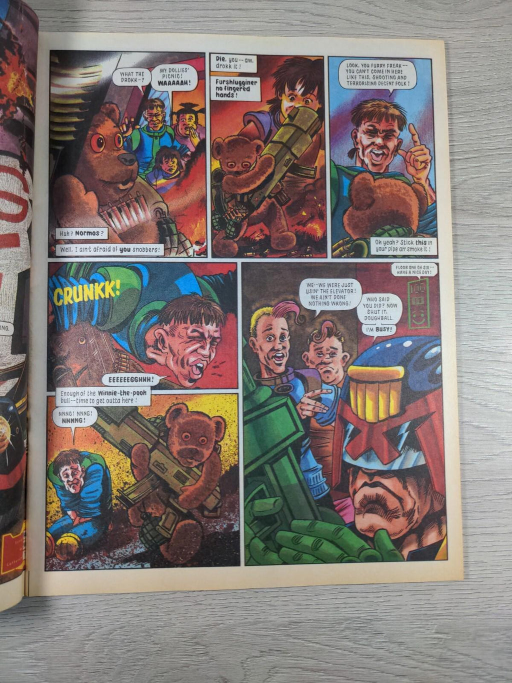 2000AD Featuring Judge Dredd Prog 737 June 1991  Vintage Comic - Retrorama UK