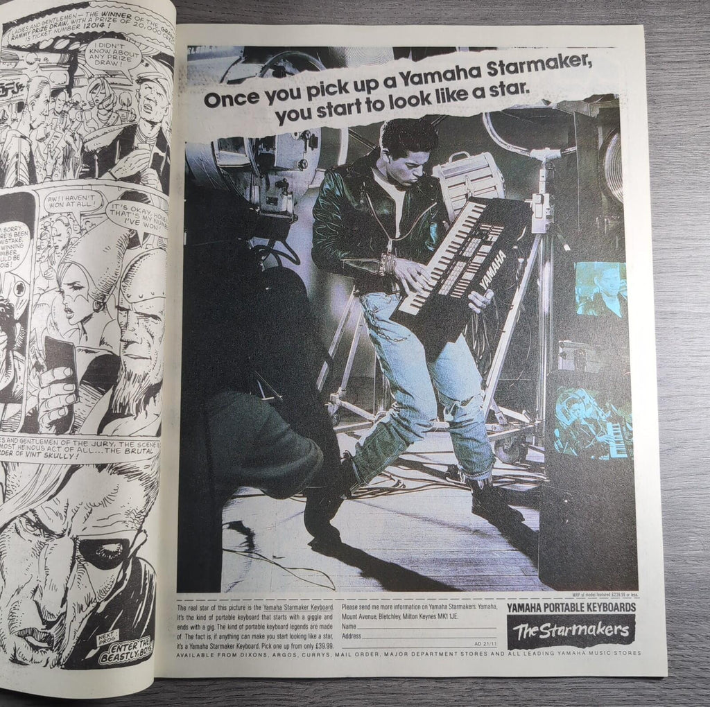 2000AD Prog 549 Featuring Judge Dredd 21st November 1987 Vintage Comic