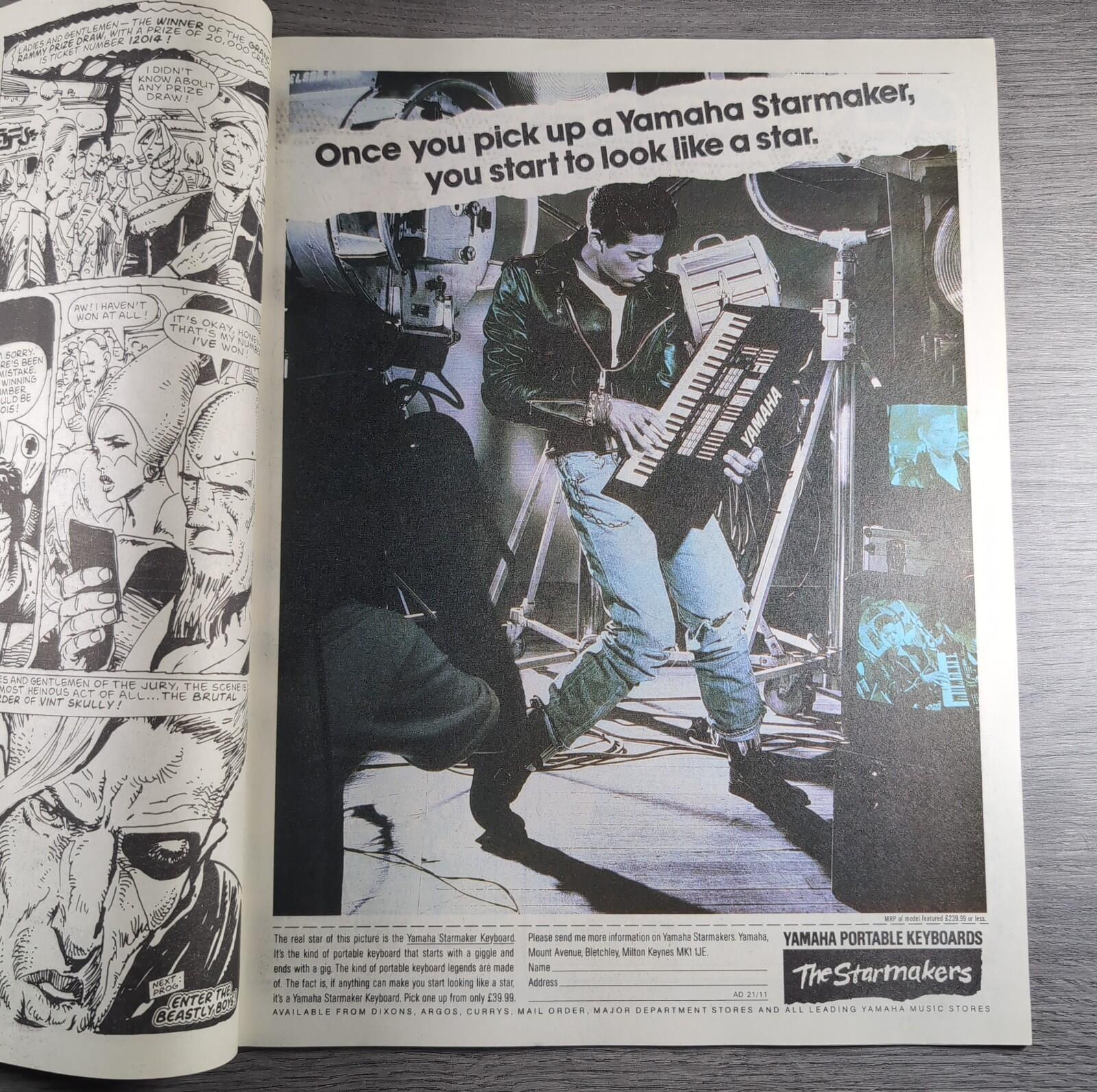 2000AD Prog 549 Featuring Judge Dredd 21st November 1987 Vintage Comic