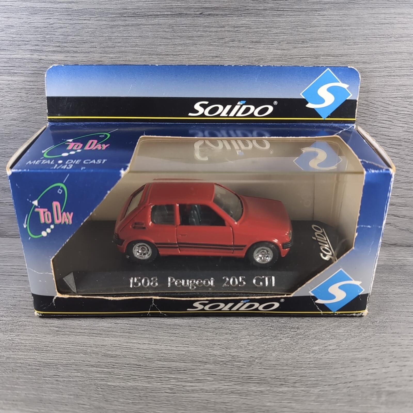 Solido 1508 Peugeot 205 GTI 1:43 Scale Diecast Model Car