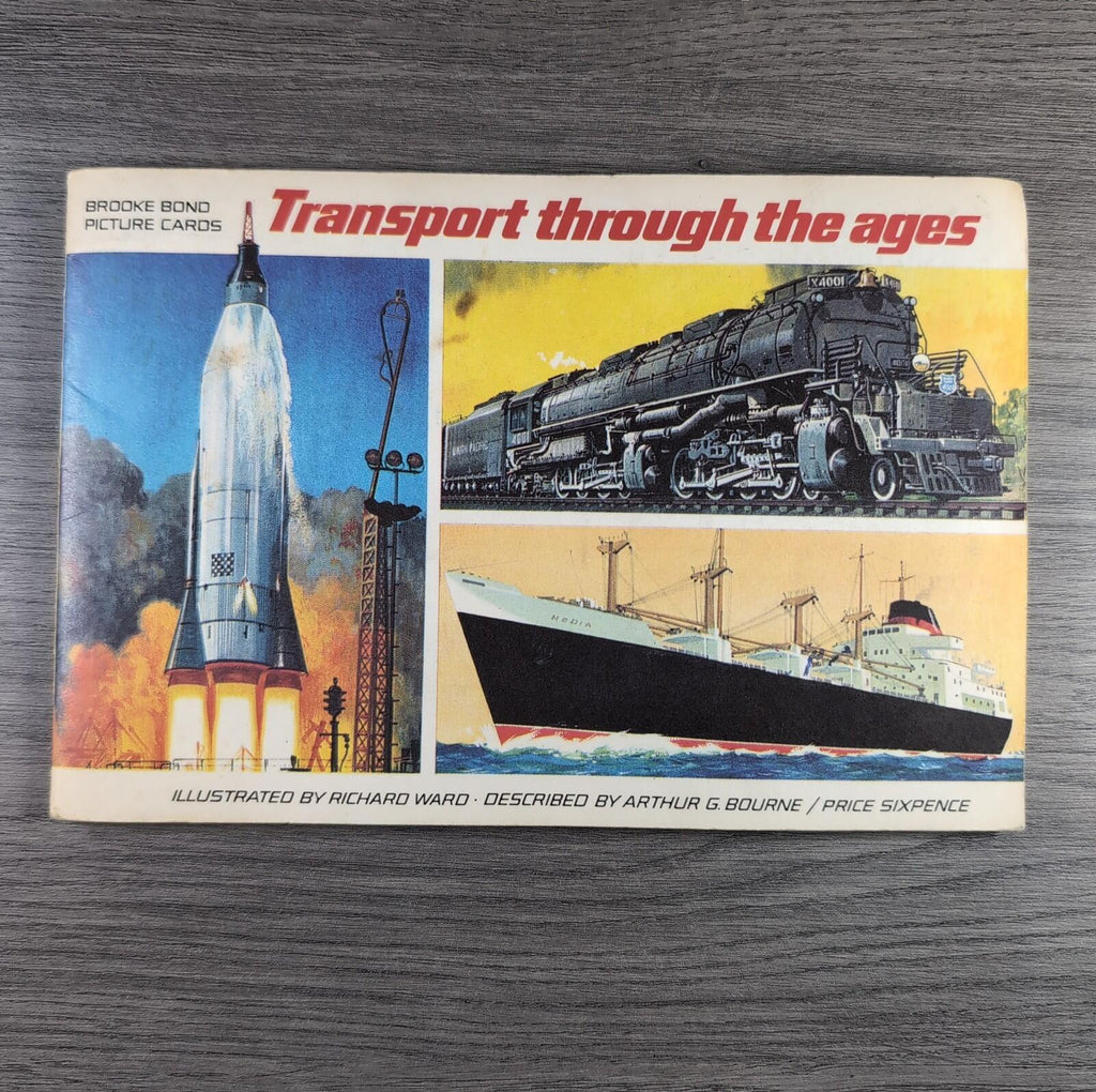 Brooke Bond Tea Picture Cards Album Transport Through The Ages Complete Set