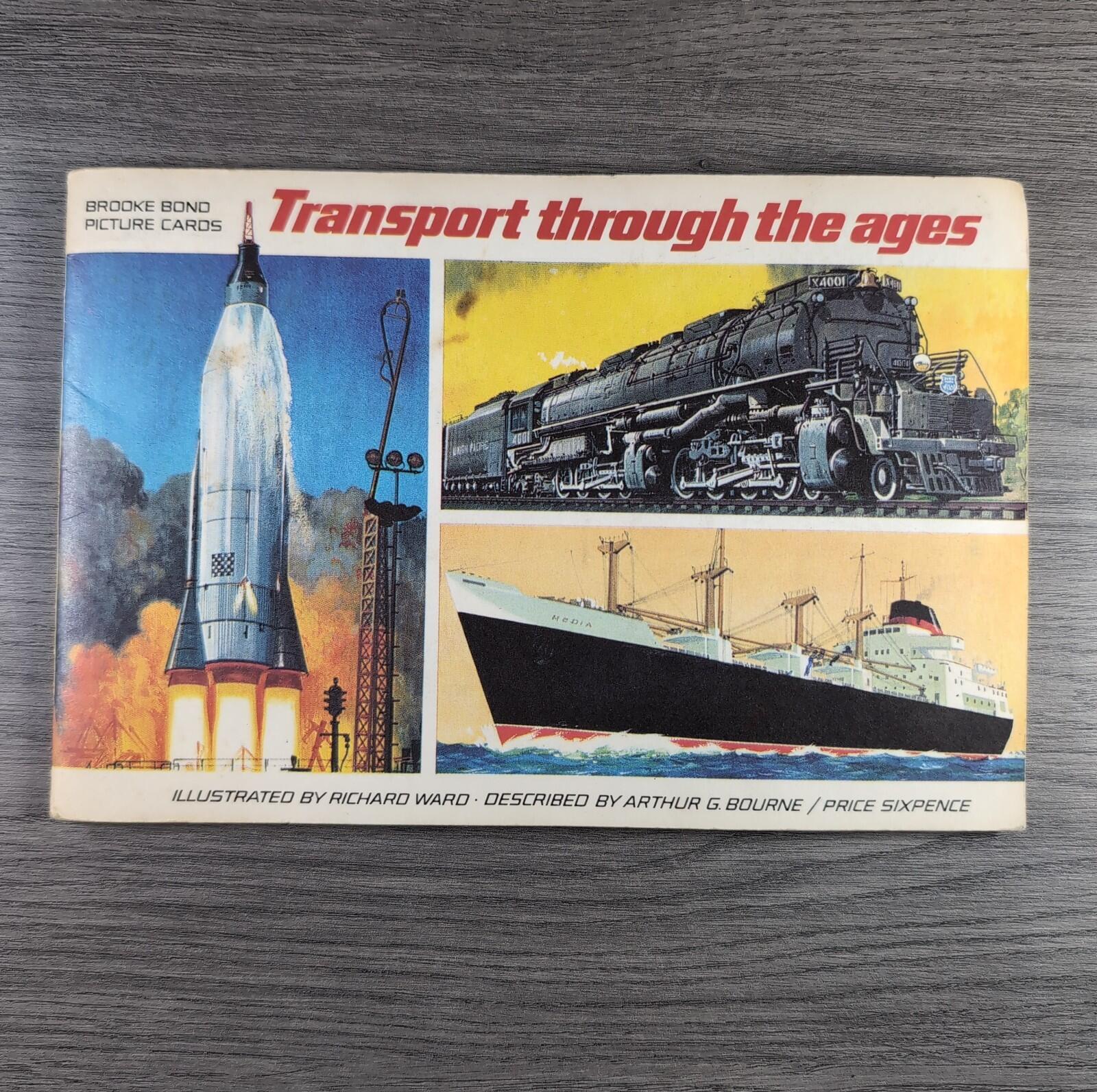 Brooke Bond Tea Picture Cards Album Transport Through The Ages Complete Set