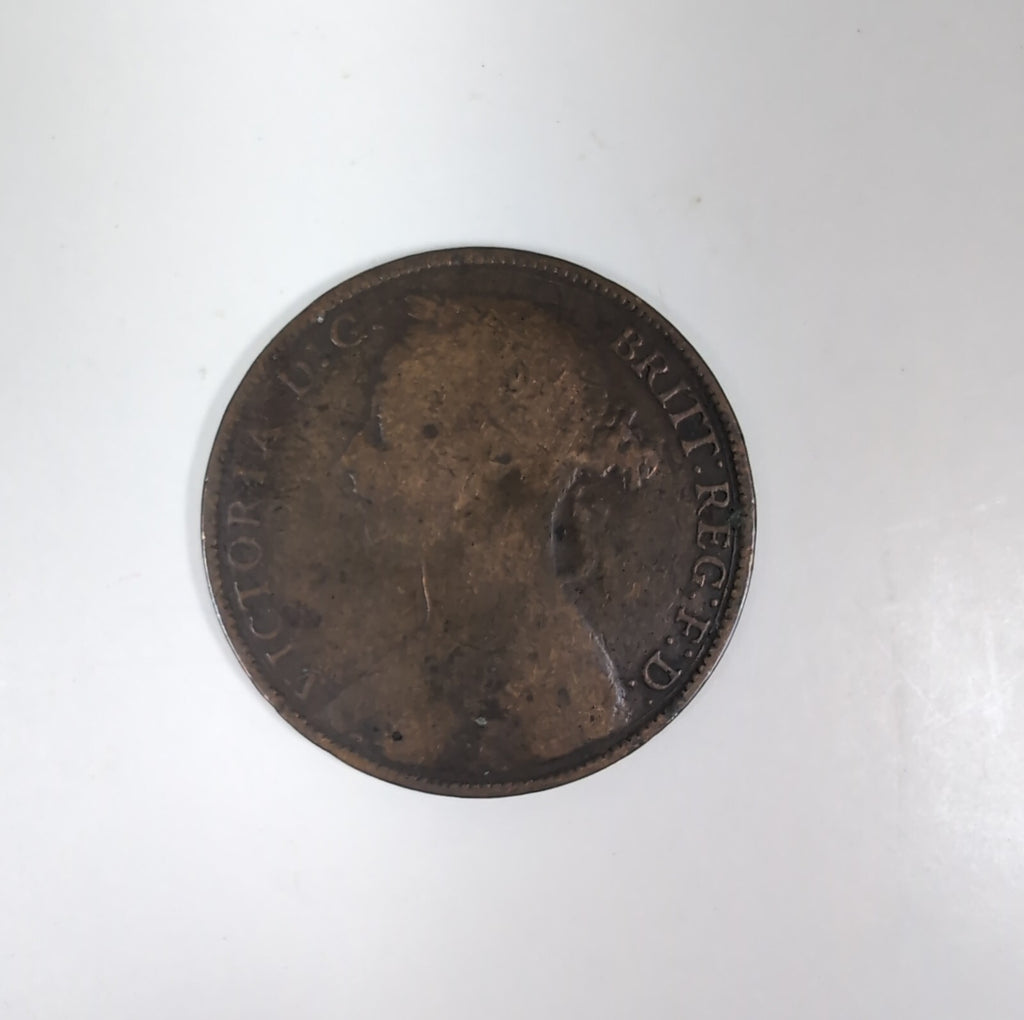 6 x Victorian/Edwardian One Penny 1D Coins 1886, 1896, 1900, 1902 x 2, 1903