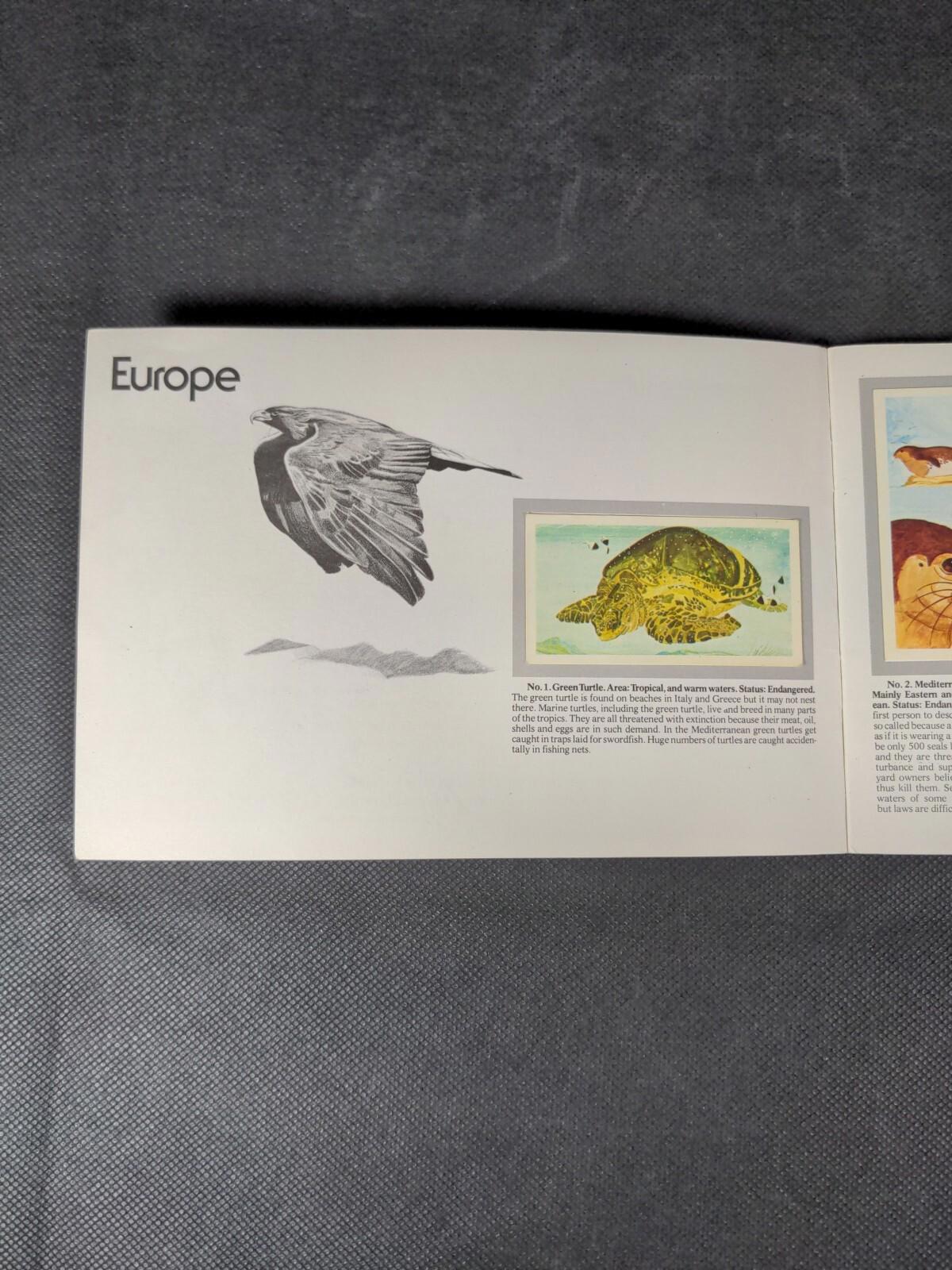 Brooke Bond Tea Cards: Vanishing Wildlife  Album Complete - All Cards In The Set