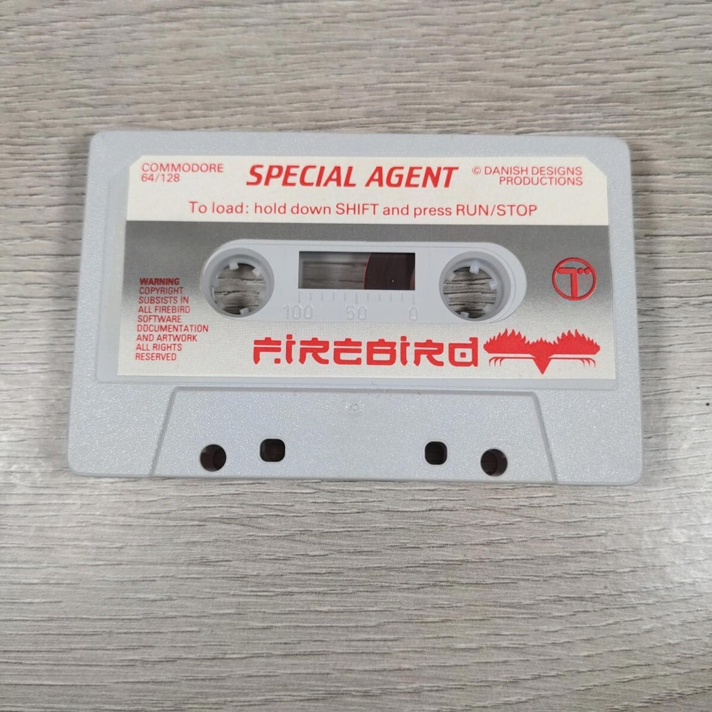 Special Agent Commodore 64 C64 Video Game Cassette Tested & Working  Firebird