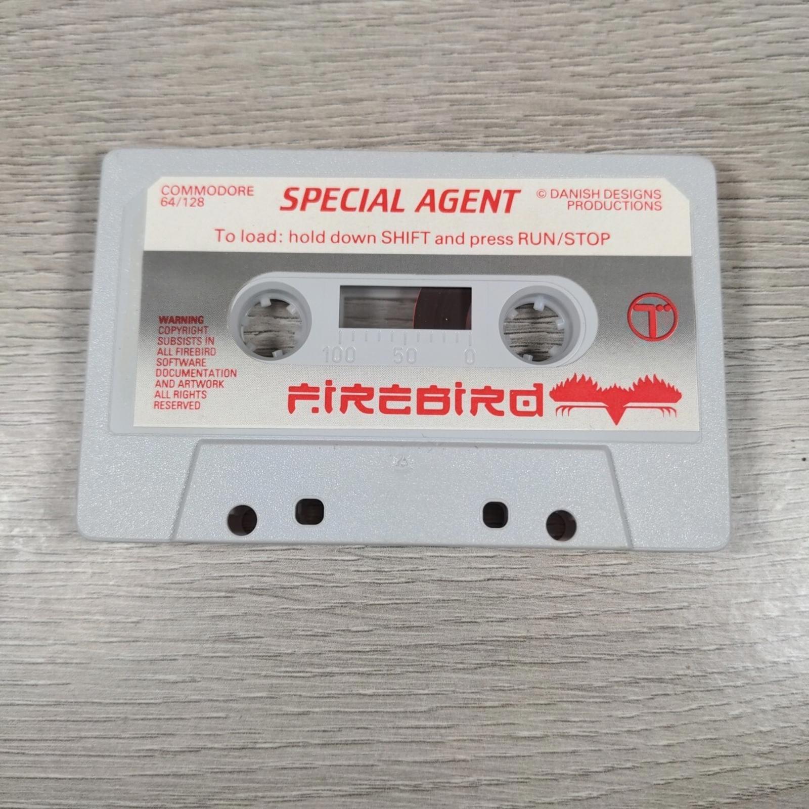 Special Agent Commodore 64 C64 Video Game Cassette Tested & Working  Firebird