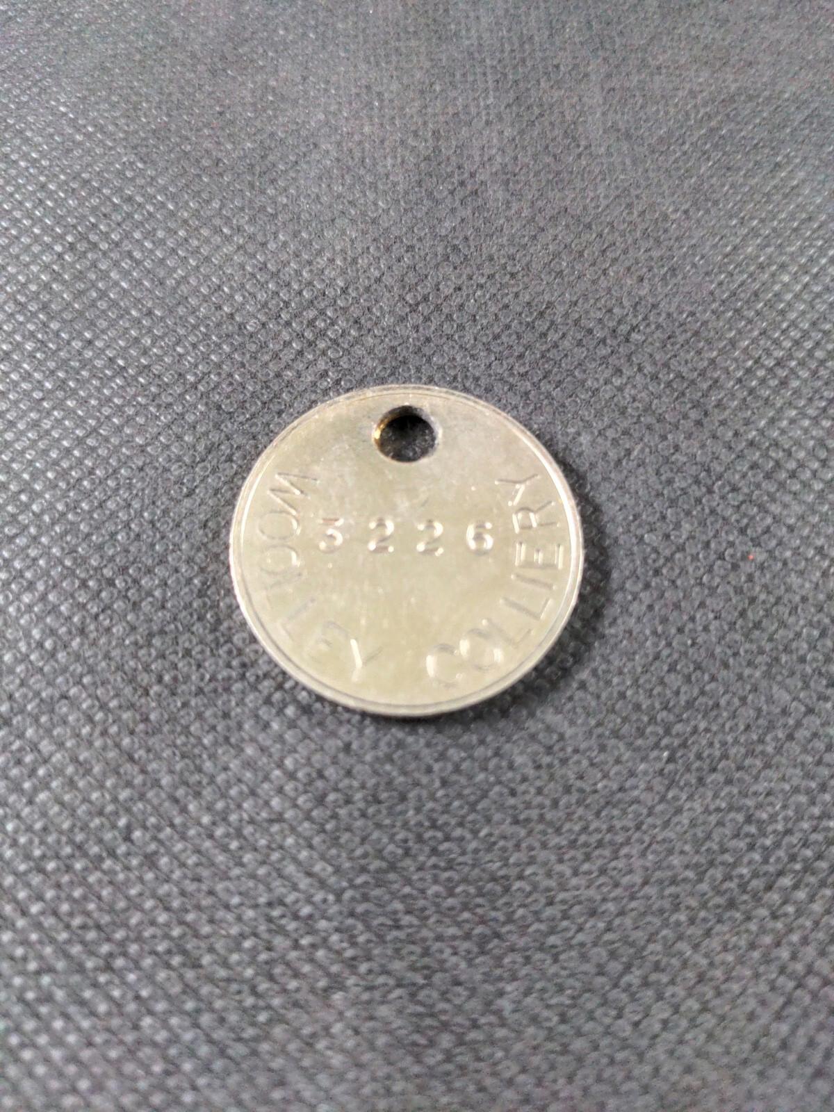 Woolley Colliery No 3226 Miners Pit Check Token Tally Mining Memorabilia - Retrorama UK