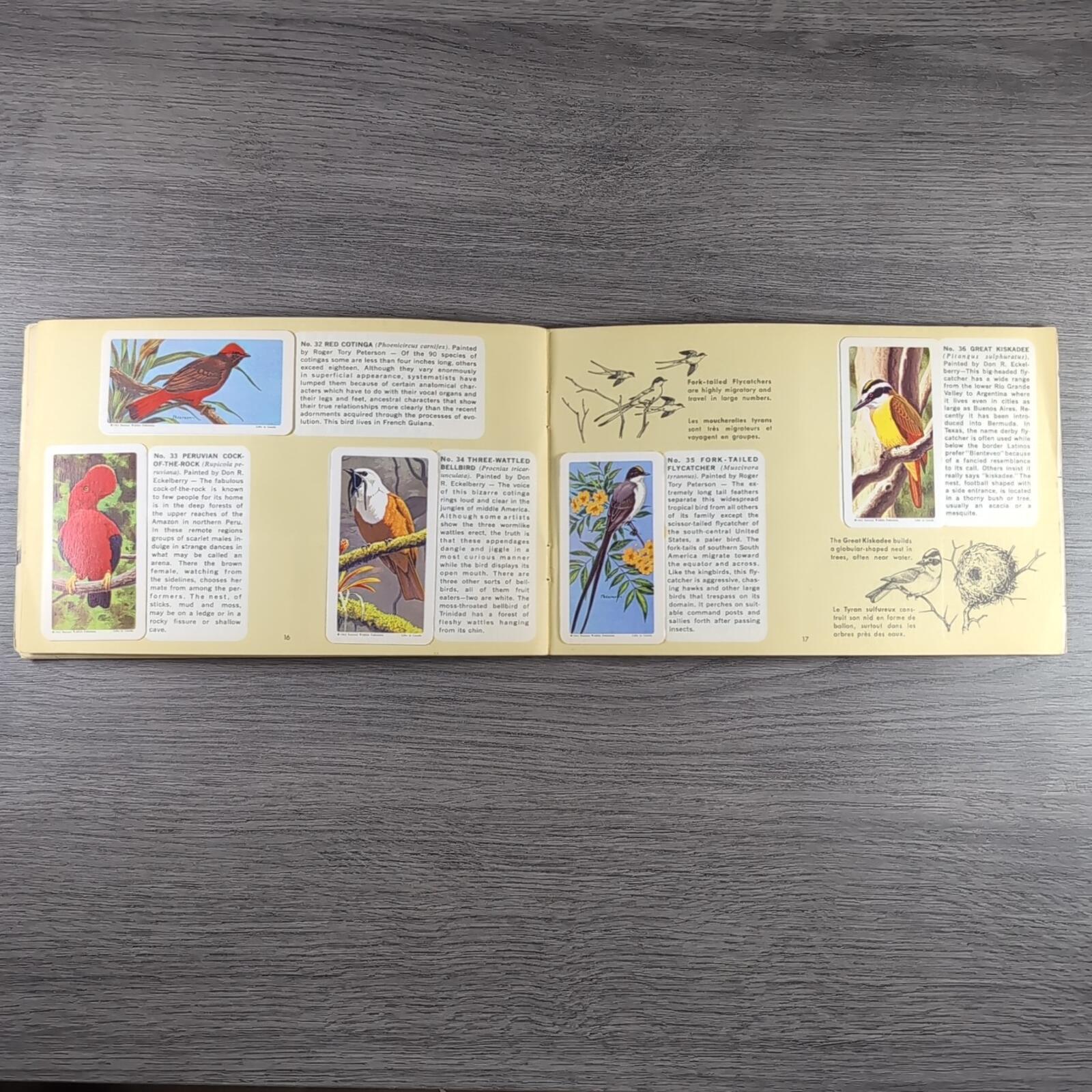 Brooke Bond Tea Picture Card Album No 6 Tropical Birds Complete Set Canada Issue