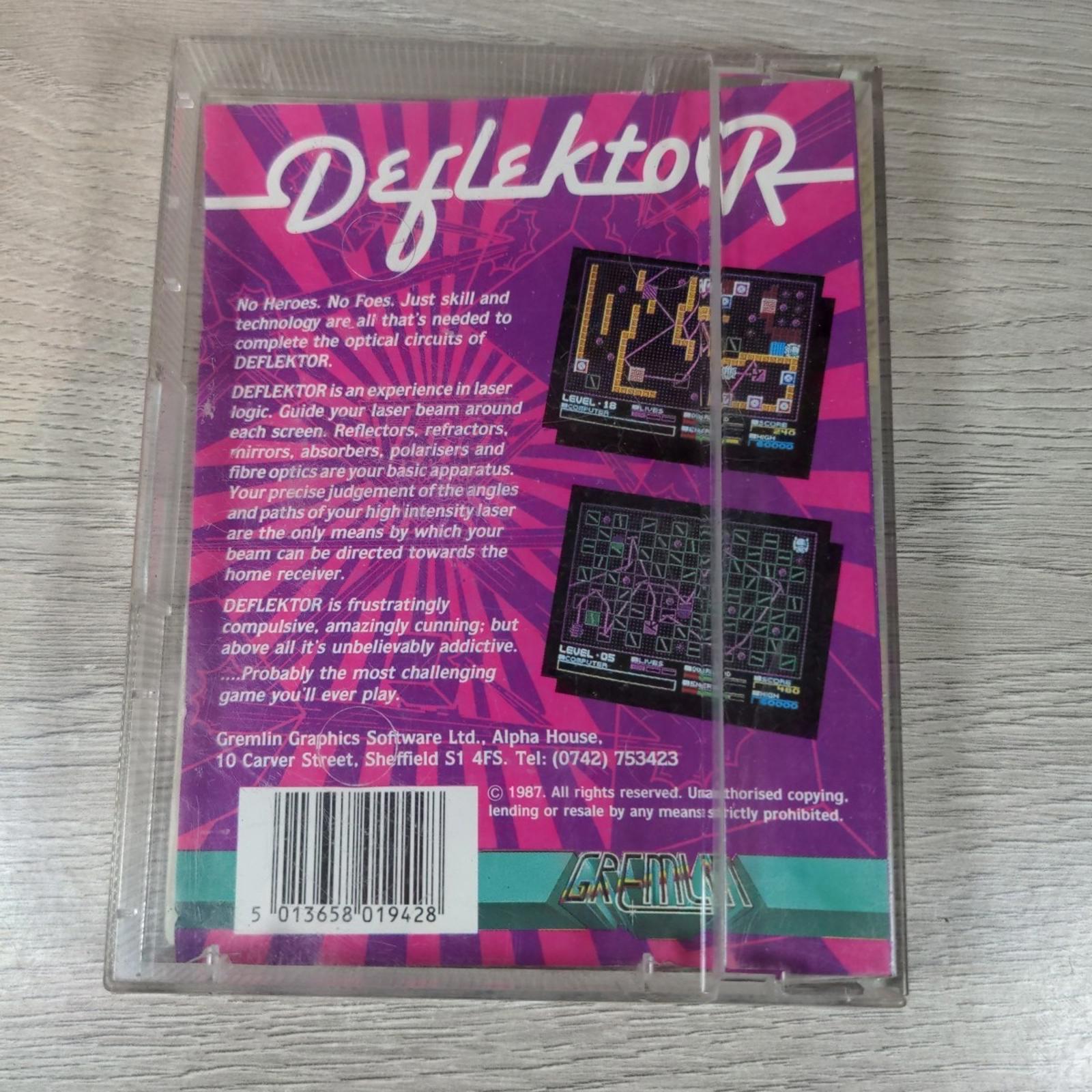 Deflektor Vortex ZX Spectrum 48/128K Game Cassette Gremlin Tested & Working CIB