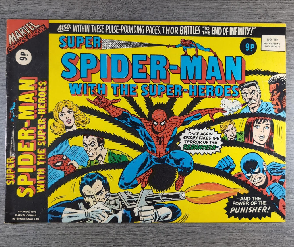 Super Spider-Man With The Super Heroes No. 184 Marvel Comics 18th August 1976