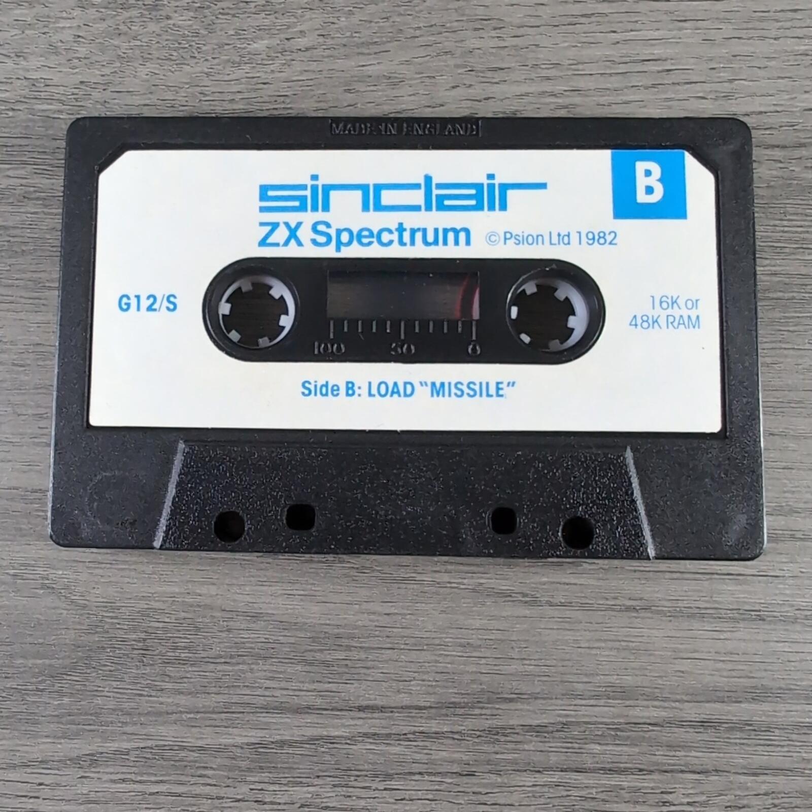 Planetoids (Missile) ZX Spectrum 16/48K Game Cassette Tested & Working
