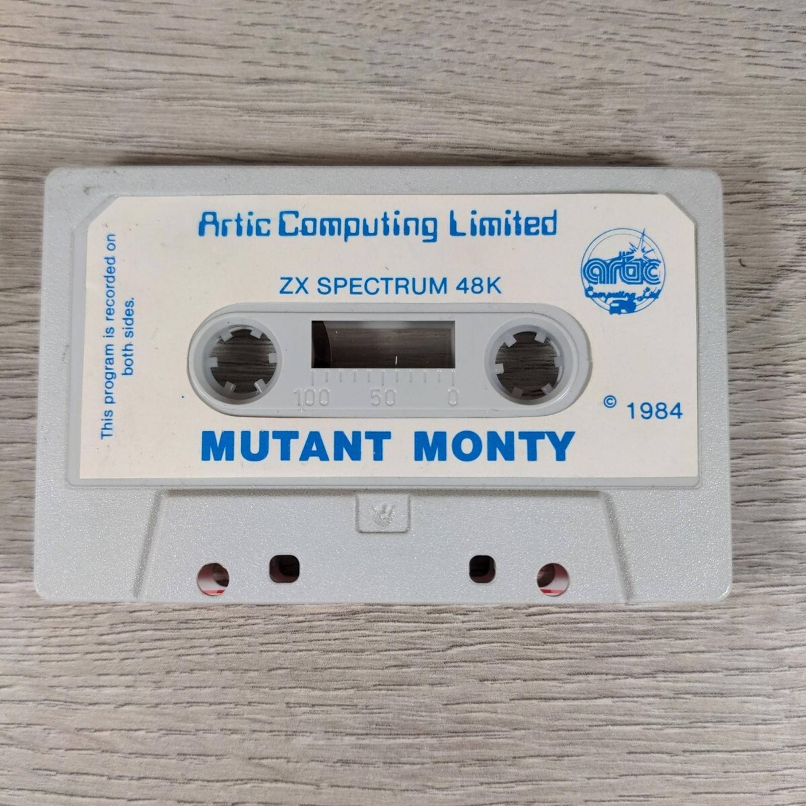 Mutant Monty ZX Spectrum 48K Game Cassette Tested & Working