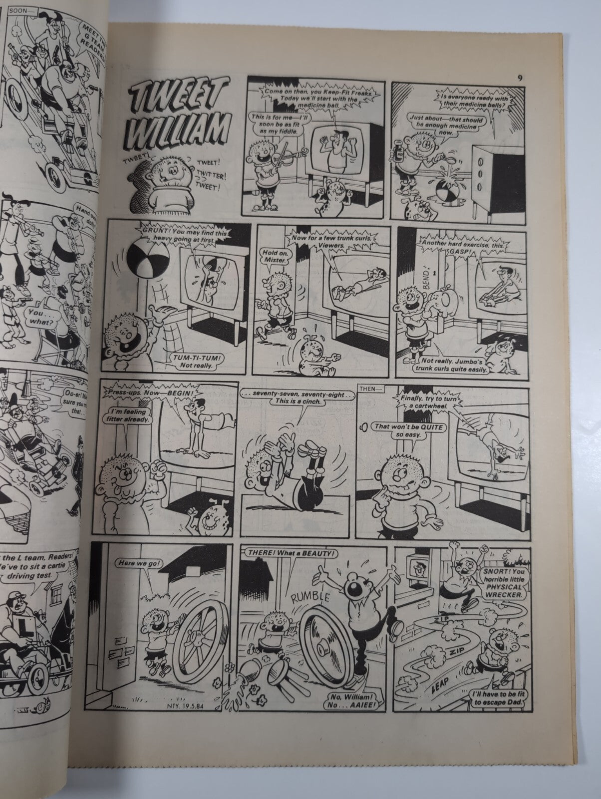 Nutty Comic Featuring Bananaman Issue No. 223 May 19th 1984 Vintage Retro Comic
