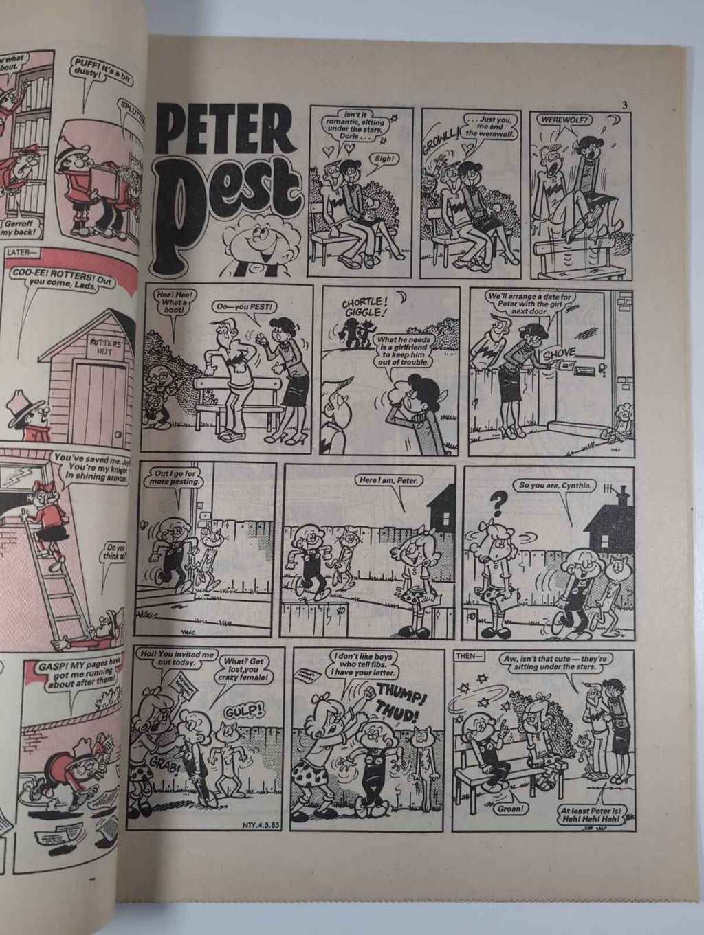Nutty Comic Featuring Bananaman Issue No. 273 May 4th 1985 Vintage Retro Comic