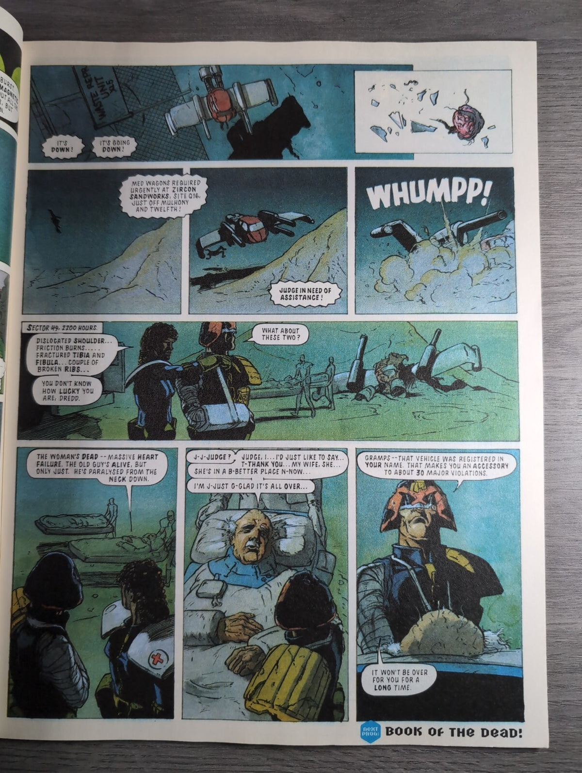2000AD Prog 858 Featuring Judge Dredd Comic 23 Oct 1993 Vintage Retro Comic