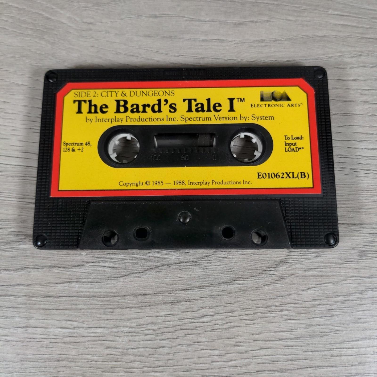 The Bards Tale Vol 1 ZX Spectrum 48/128K Game Cassette EA Tested & Working