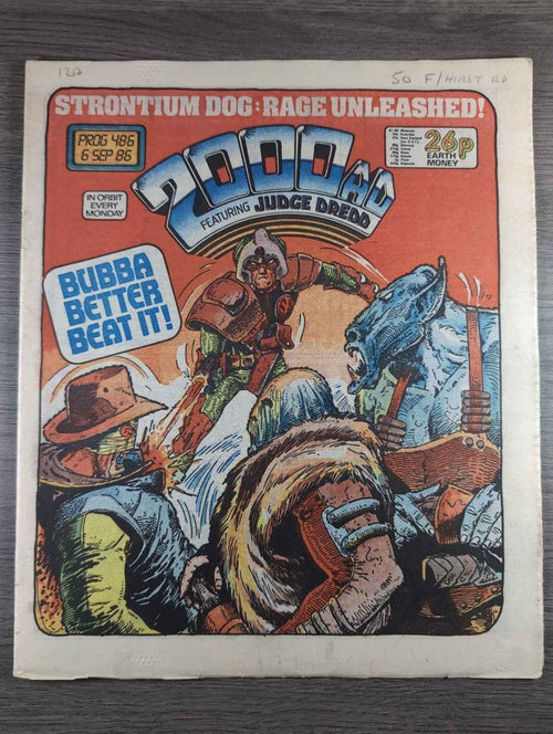 2000AD Prog 486 Featuring Judge Dread Comic Date 6th Sep 1986  Retro Comics