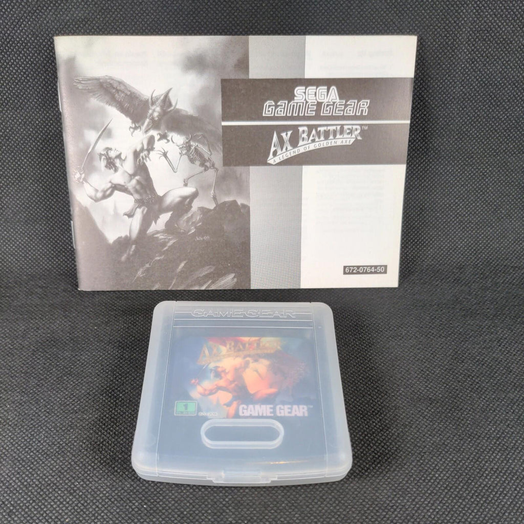 Ax Battler Cartridge & Manual Sega Game Gear