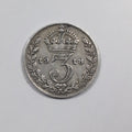 1918 George V Sterling Silver 3D Threepence Coin Good Condition