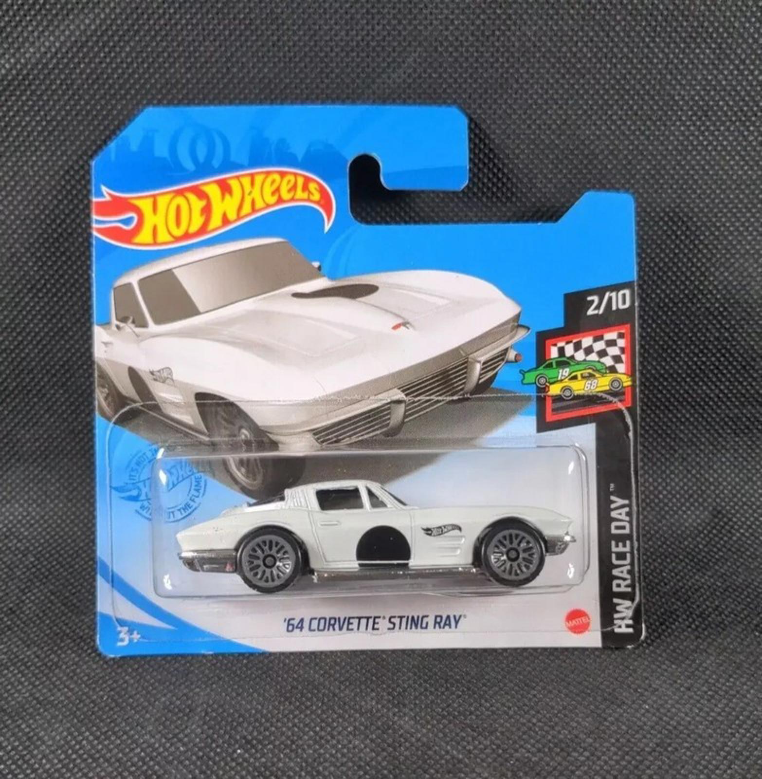Hot Wheels 64 Corvette Sting Ray HW Race Day 2/10 1:64 Scale Diecast Model Car - Retrorama UK