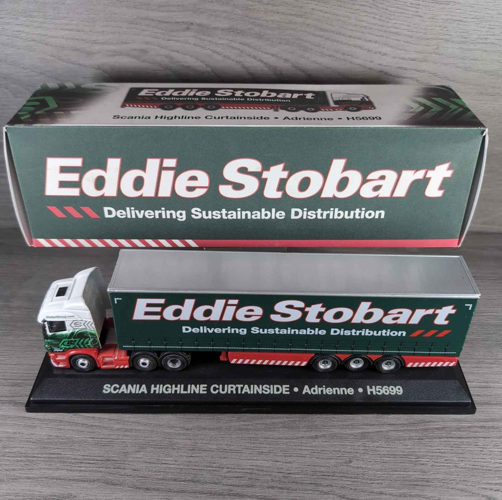 Atlas Editions Eddie Stobart Scania Highline Curtainside Adrienne H5699 1:76