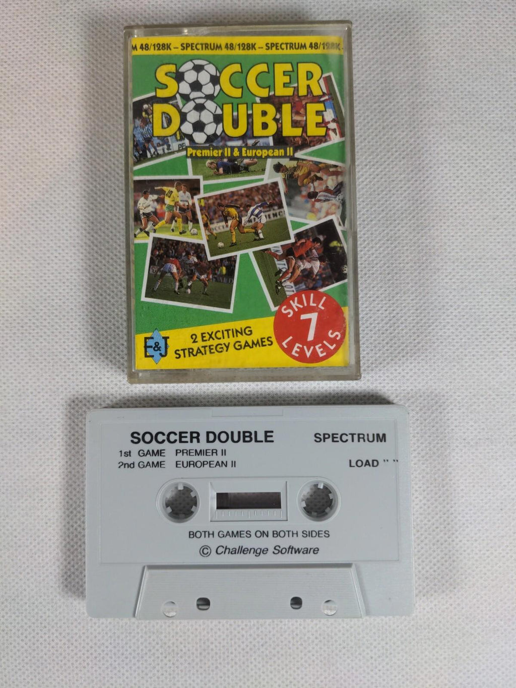 Soccer Double Premier II ZX Spectrum 48K 128K Game Cassette Tested & Working