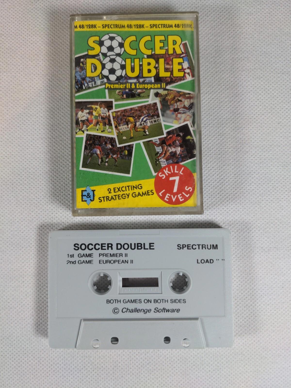Soccer Double Premier II ZX Spectrum 48K 128K Game Cassette Tested & Working