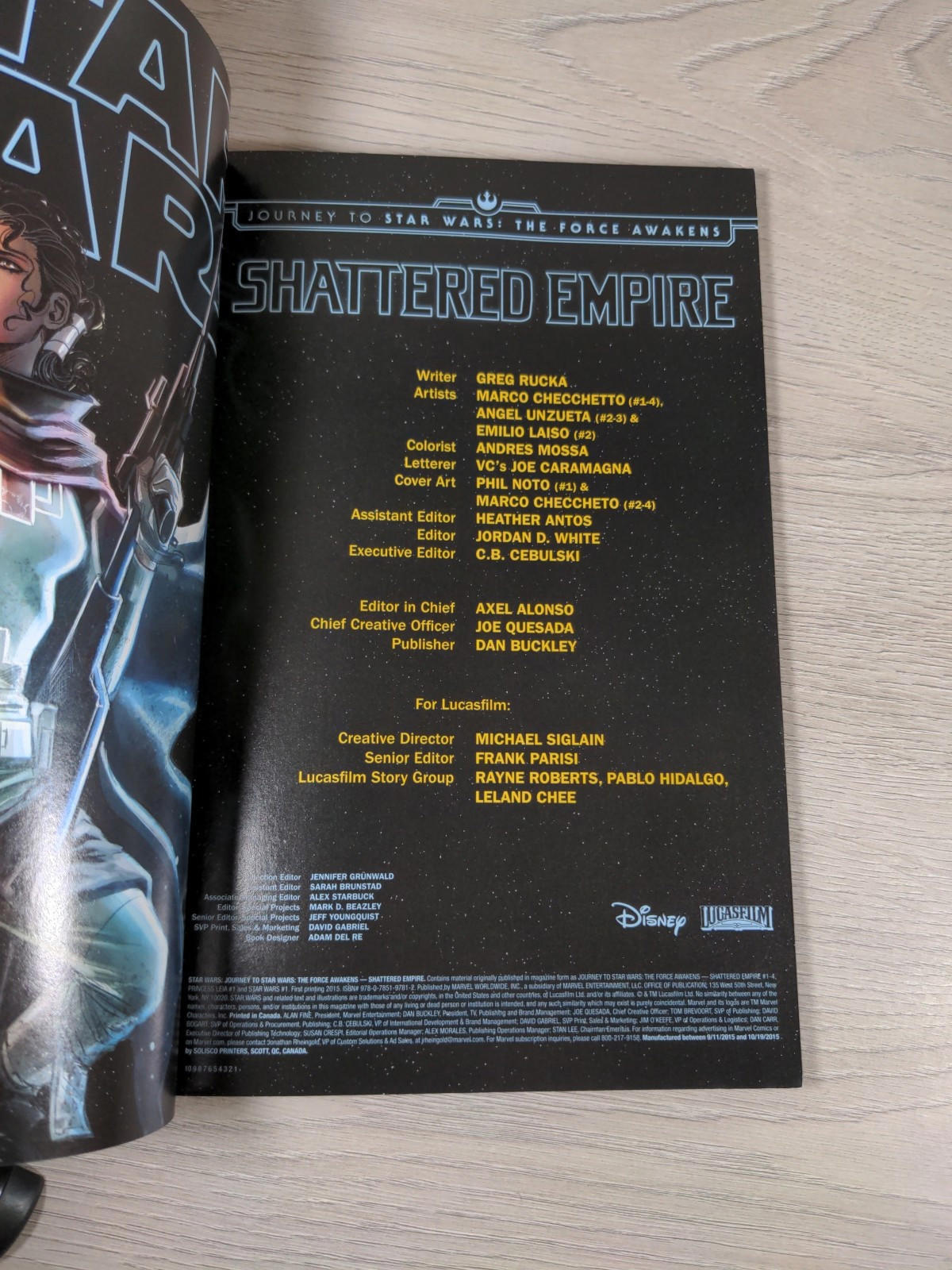 Journey To Star Wars The Force Awakens Shattered Empire Marvel Graphic Novel