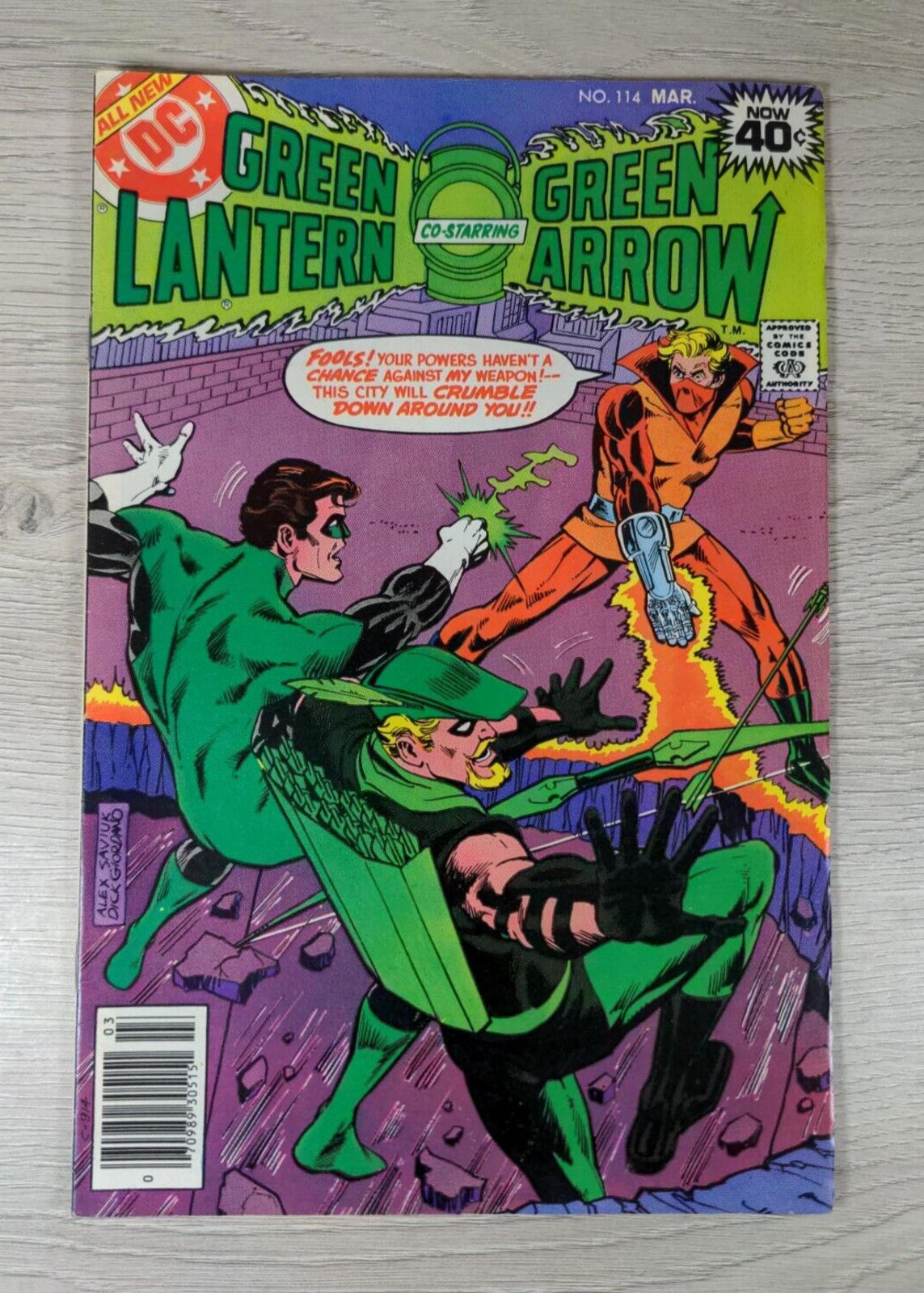 DC Comics Green Lantern # 114 March 1979 Co-Staring Green Arrow - Vintage Comic