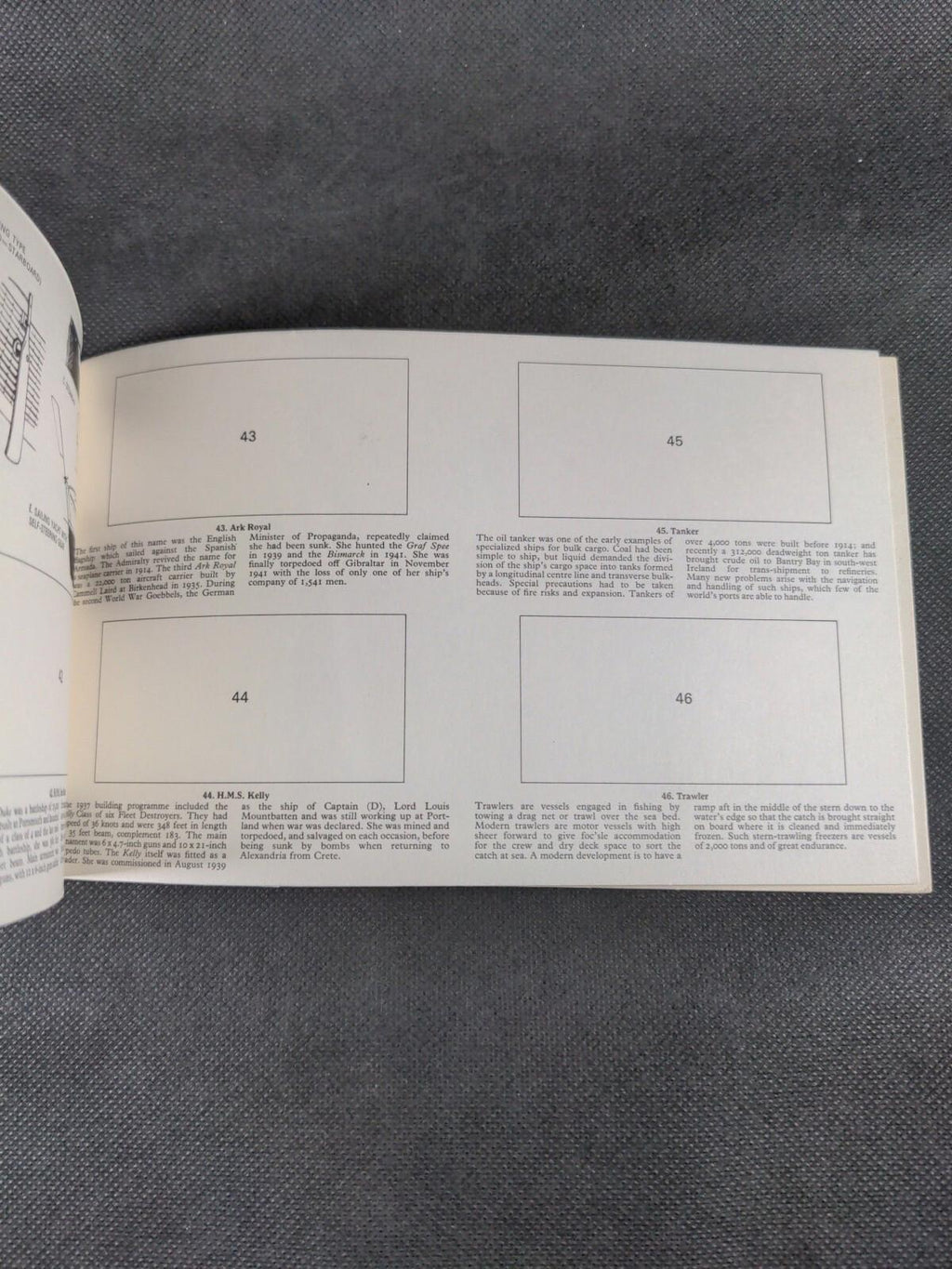 Brooke Bond Picture Cards Blank/Unused Card Album The Saga Of Ships