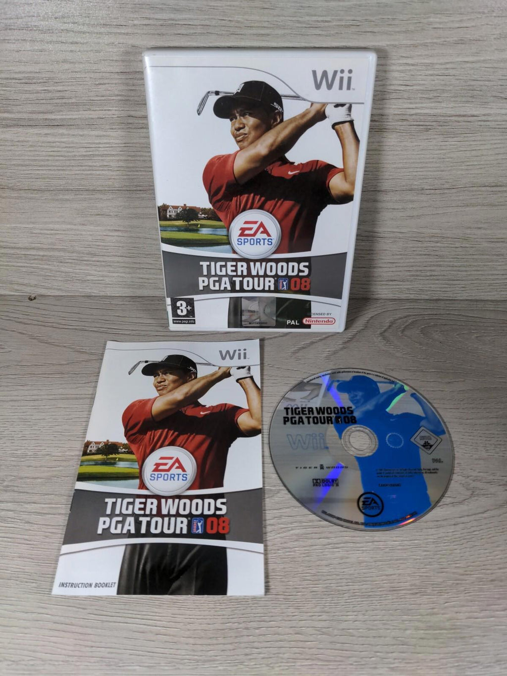 Tiger Woods PGA Tour 08 Nintendo Wii Game & Manual Tested & Working
