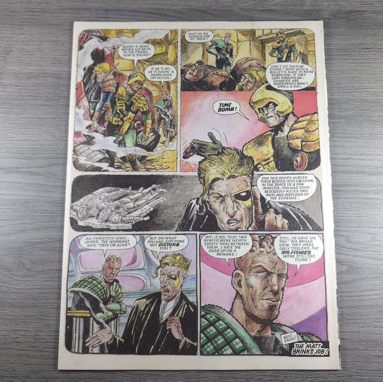 2000AD Prog 546 Featuring Judge Dredd 31st October 1987 Vintage Comic