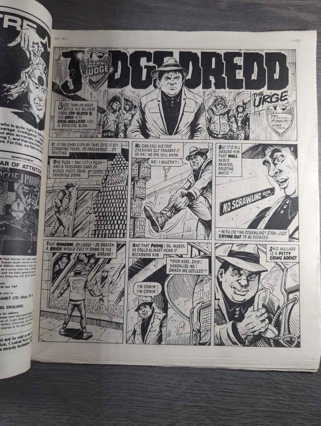 2000AD Prog 482 Featuring Judge Dread Comic Date 9th Aug 1986 Retro Comics