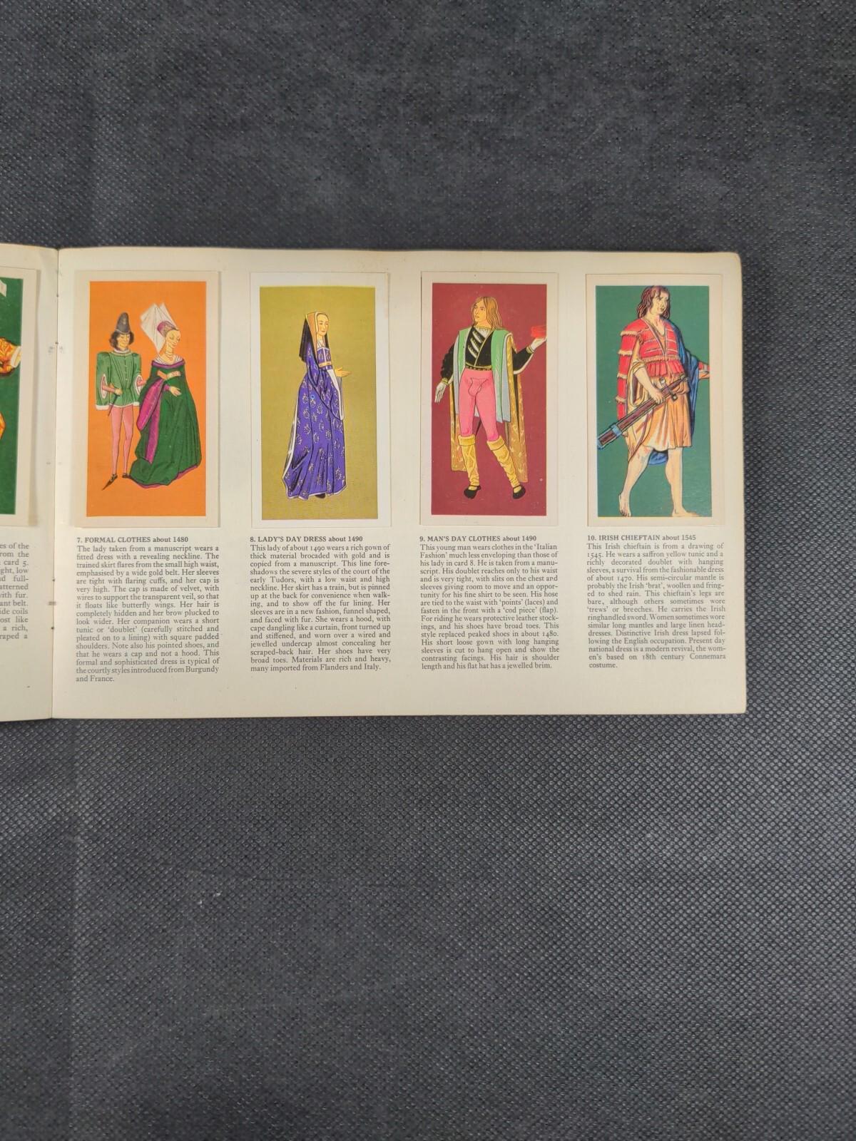 Brooke Bond Tea British Costume Picture Card Album Complete Set