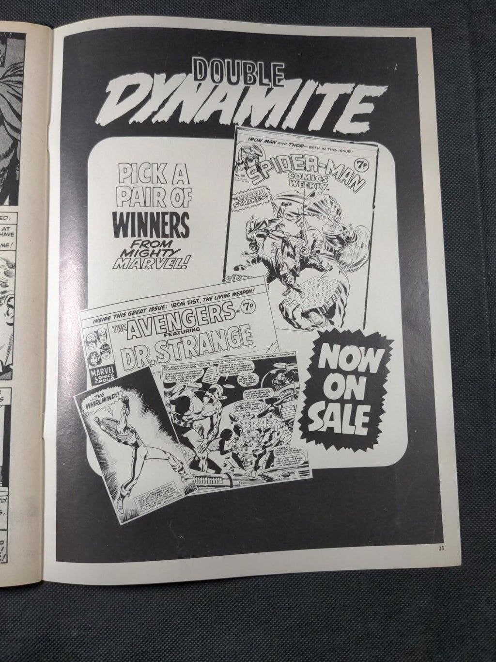 Mighty World of Marvel Comic Issue No 108 October 1974 Marvel UK Vintage Comic - Retrorama UK