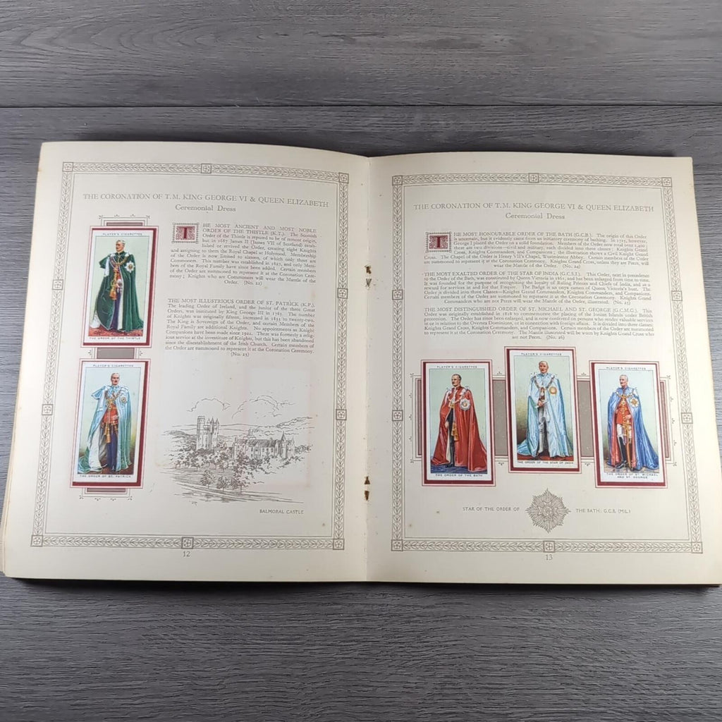 The Coronation Of HM King George VI John Player & Sons Full Set Cigarette Cards