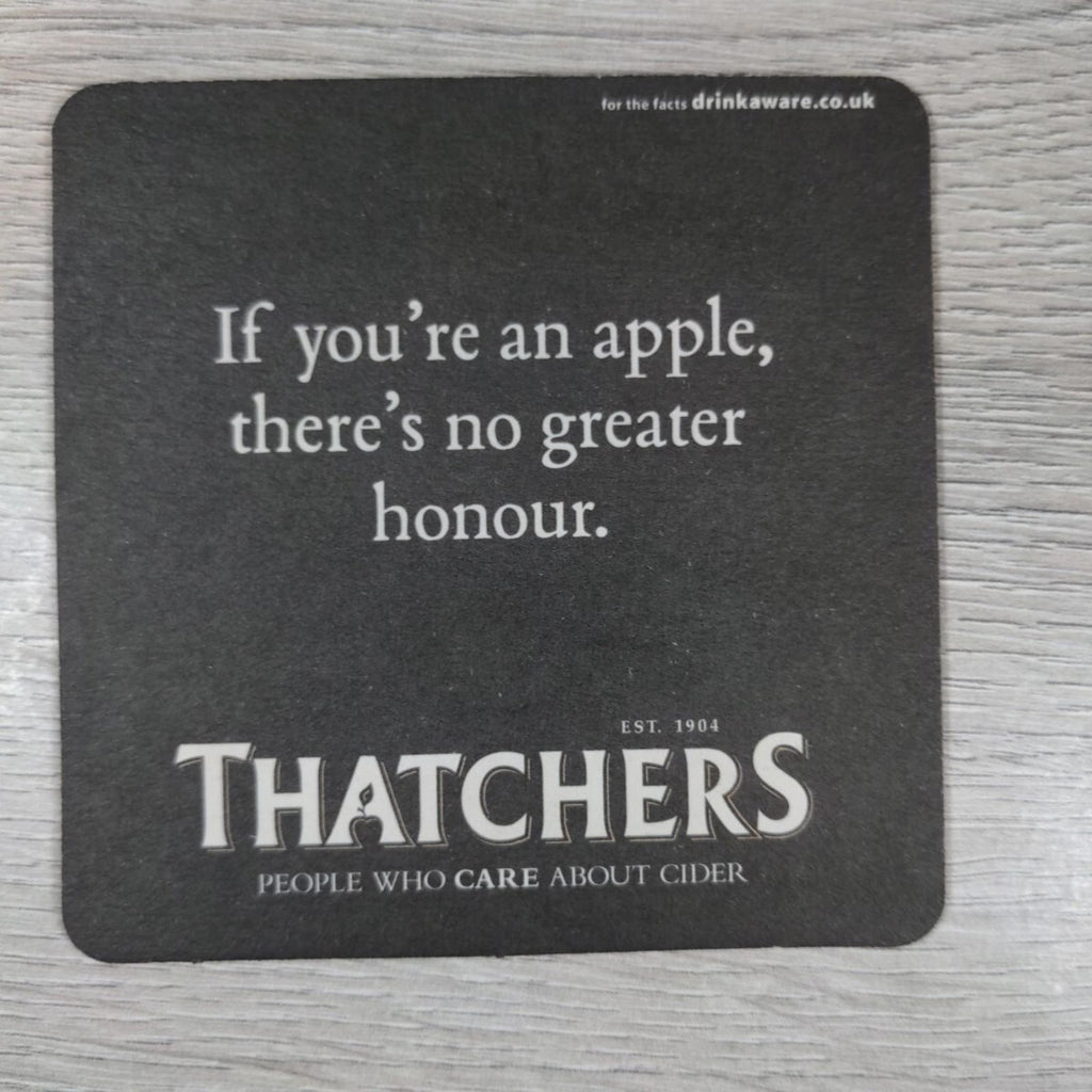 Thatchers Cider 3 x Vintage Beer Mats Pub Bar Coaster Breweriana - Retrorama UK