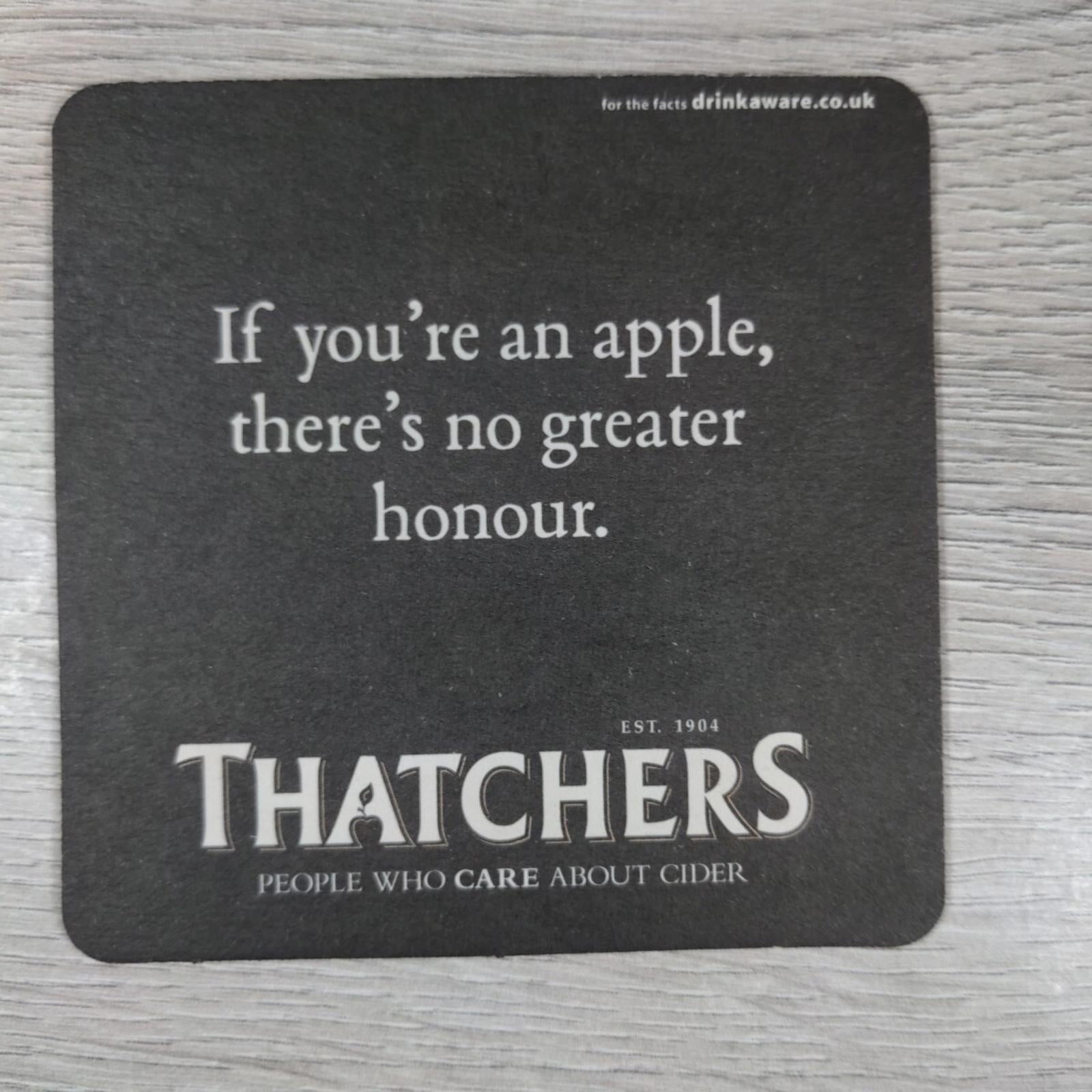 Thatchers Cider 3 x Vintage Beer Mats Pub Bar Coaster Breweriana - Retrorama UK