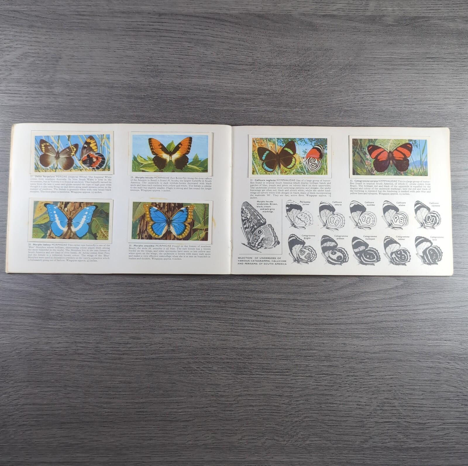 Brooke Bond Tea Picture Cards Album Butterflies Of The World Complete Set