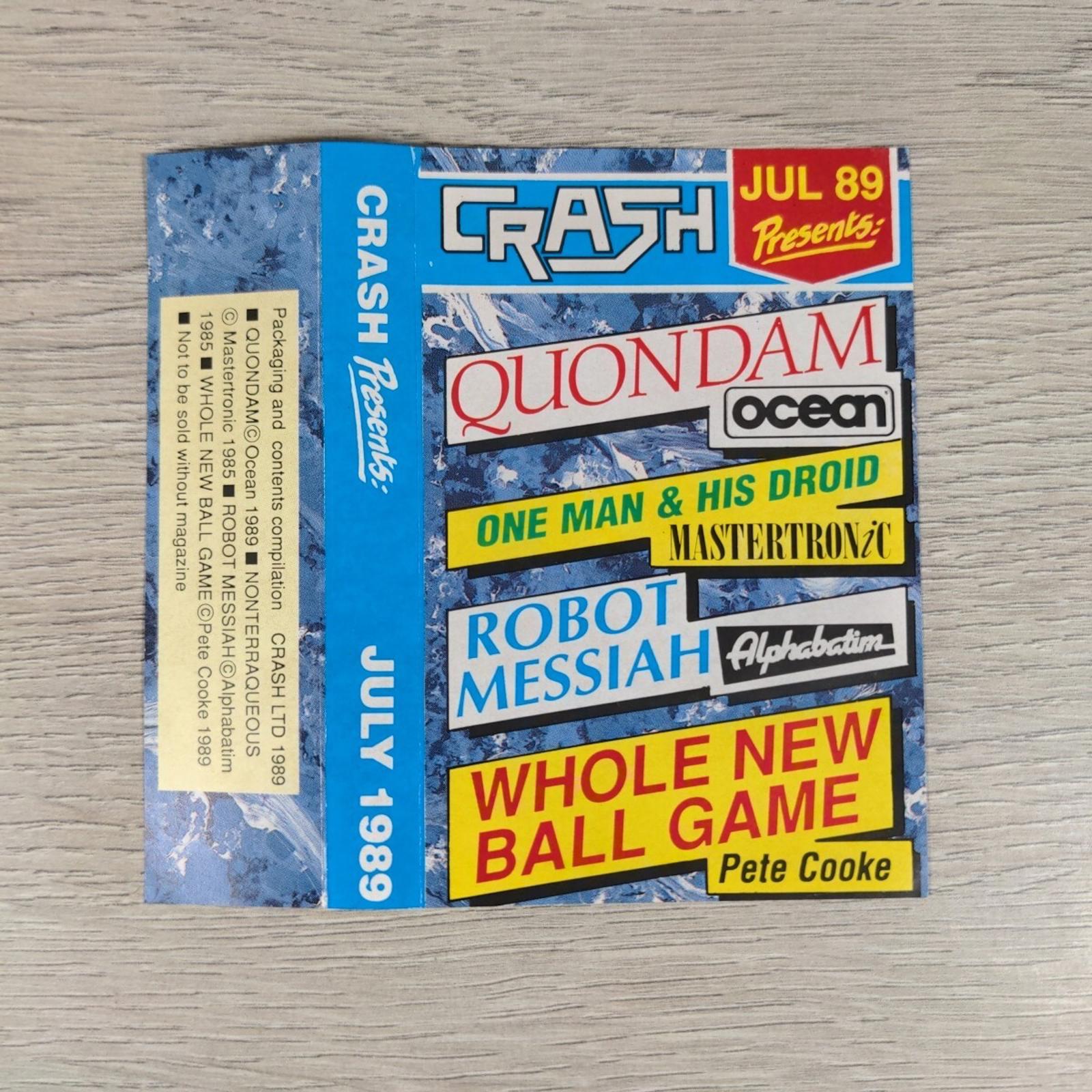 Crash Presents July 1989 ZX Spectrum 48K 128K  Game Cassette Tested & Working